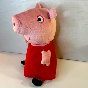 Peppa Pig Talking Plush 12" Doll Hug And Oink Stuffed Animal Tested and Works